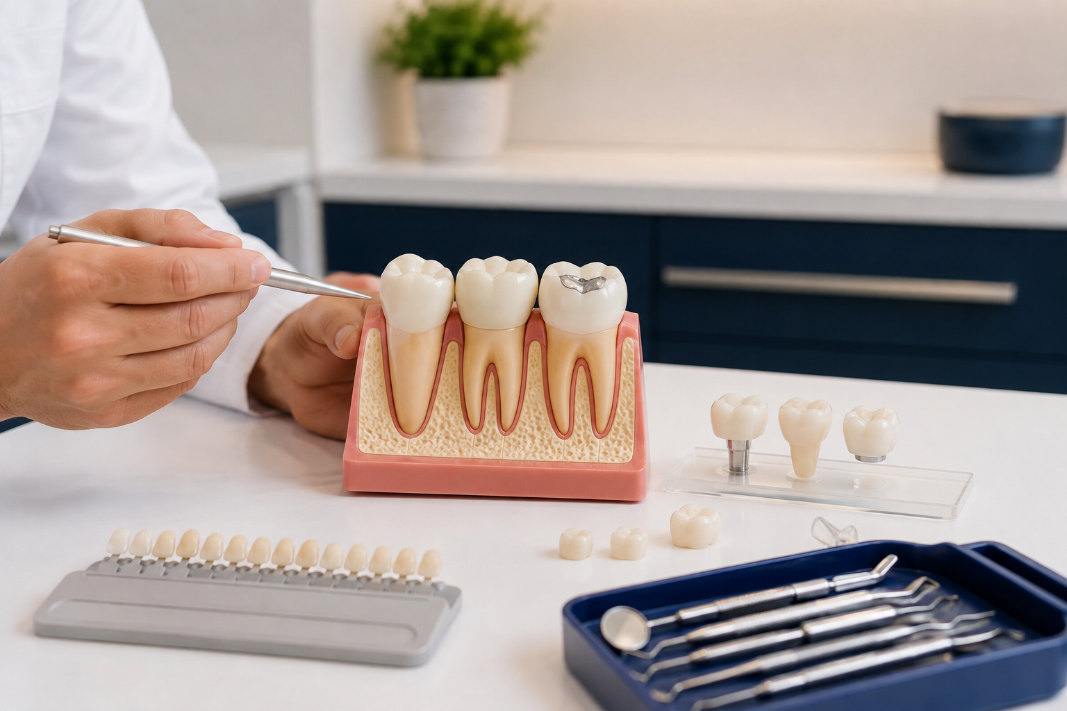 Crowns and fillings
